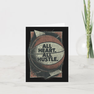 Cartão Hustler de Motivação de Todos os Corações de Basqu