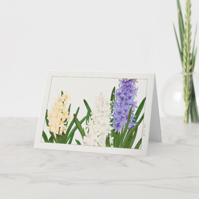 Cartão Hyacinth por Tanigami Konan (Frente)