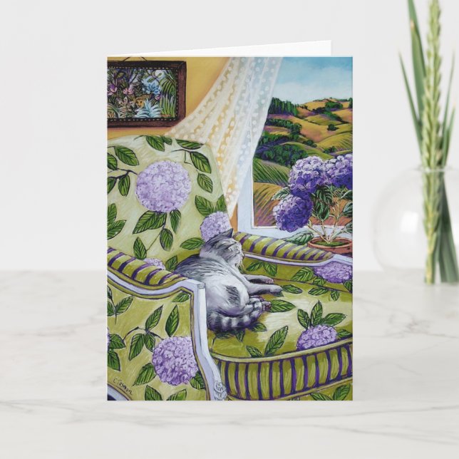 Cartão Hydrangea (Frente)