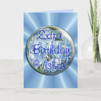 Cartão hydrangea bubble card-change for any occasion