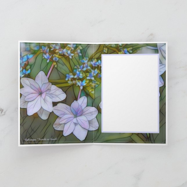 Cartão Hydrangea [Cartão de Saudação] カ ド (Interior)