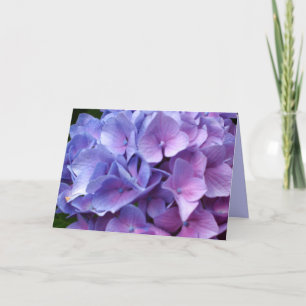 Cartão Hydrangeas Azul