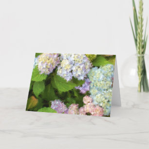 Cartão Hydrangeas Watercolor Greeting Card