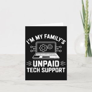 Cartão I'm Minha família's Suporte técnico não pa