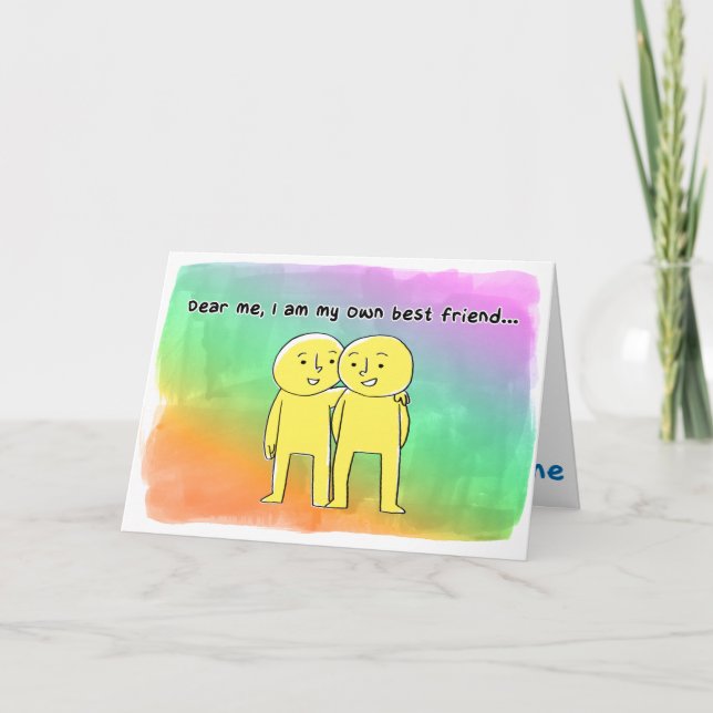 Cartão I Am My Own Best Friend (Frente)