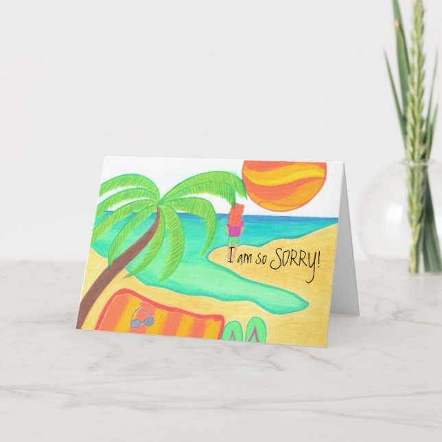 Cartão I am so SORRY! (Frente)