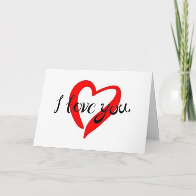 CARTÃO I **AMOR** *** VOCÊ** ME CASADO (Frente)