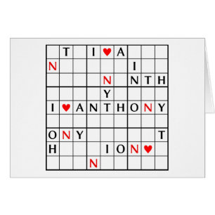 CARTÃO I♥ANTHONY