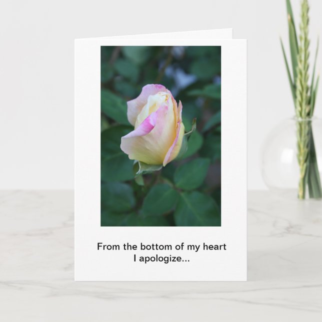 Cartão I Apologize For Your Lack Of Consideration (USA) (Frente)