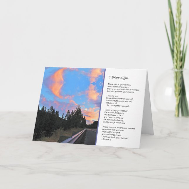 Cartão I Believe in You... (Frente)