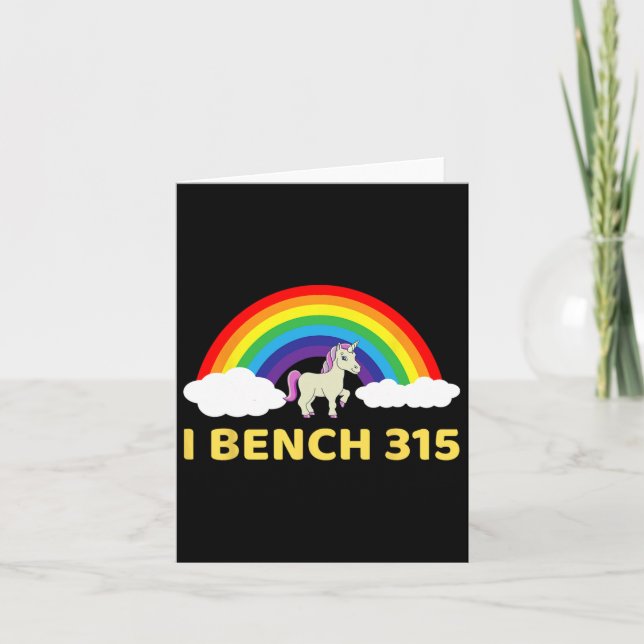 Cartão I Bench 315 Bench Press 315 Lb Club Bodybuilding S (Frente)