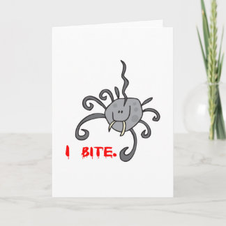 Cartão i bite cute spider