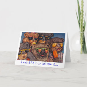 Cartão I can BEAR-ly believe it....