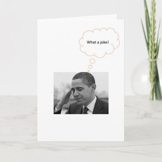 Cartão I can't believe I'm the Commander-in-Chief (Frente)