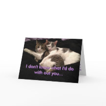 "I don't know" Abbie and Momo Greeting Card