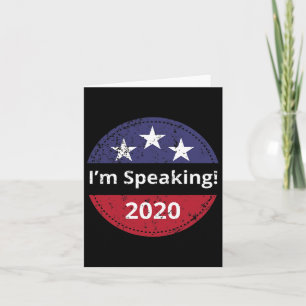 Cartão I&#';Estou Falando Biden Harris Debate 2020