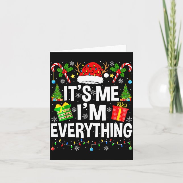 Cartão I Have Everything I Need Couples Pajamas Christmas (Frente)