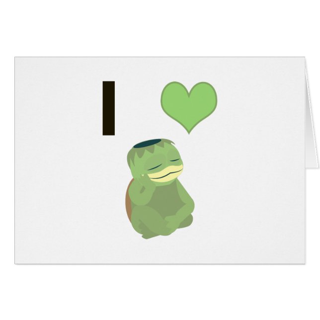 Cartão I Heart Kappa (Frente horizontal)