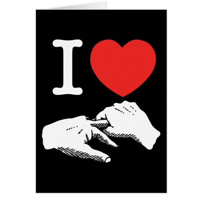 Cartão I Heart (Love) Anal (Frente)