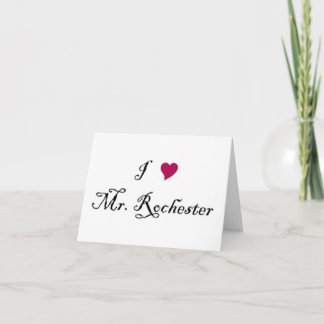 Cartão I Heart Mr. Rochester note card