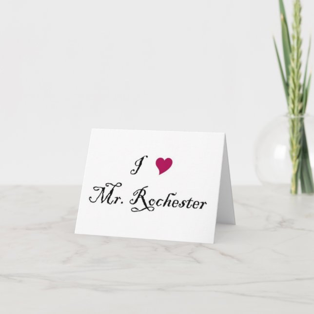 Cartão I Heart Mr. Rochester note card (Frente)