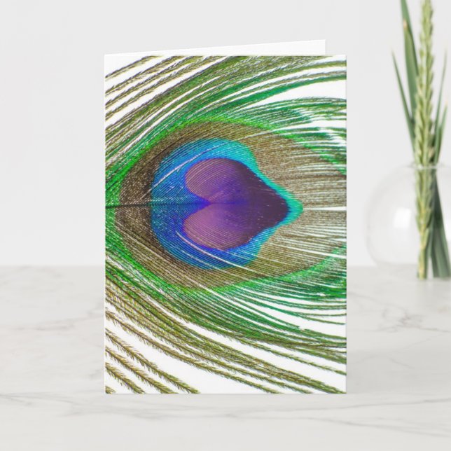 Cartão I Heart Peacocks (Frente)