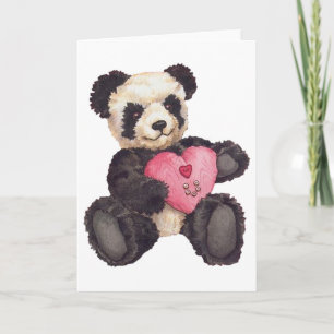 Cartão I Heart U Panda