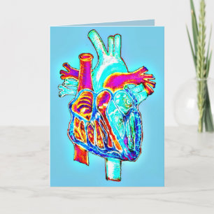 Cartão "I Heart You" Anatomical Heart Greeting Card