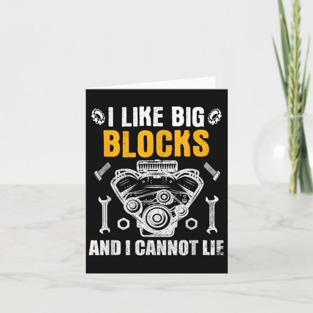 Cartão I Like Big Blocks And I Cannot Lie  (Frente)