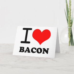 Cartão I love bacon