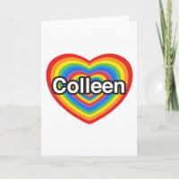 I love Colleen. I love you Colleen. Heart