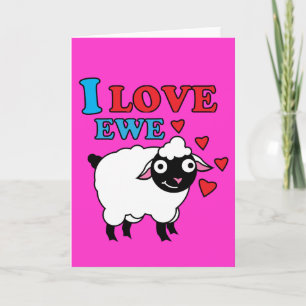 Cartão I love Ewe Card