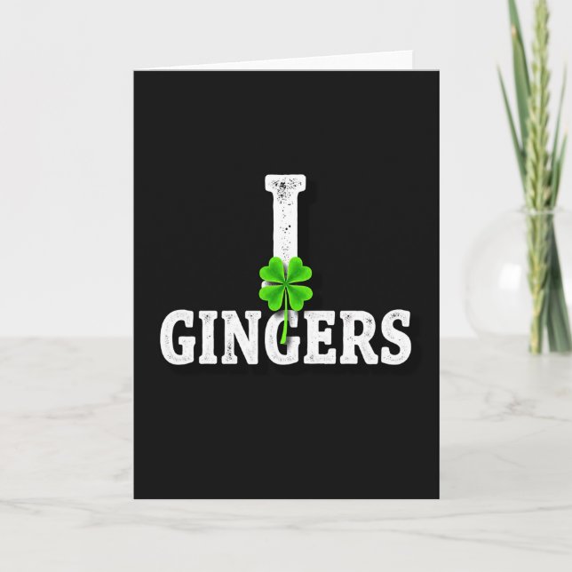 Cartão I Love Gingers Lucky Card (Frente)