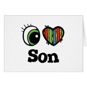 Cartão I Love (Heart) Son