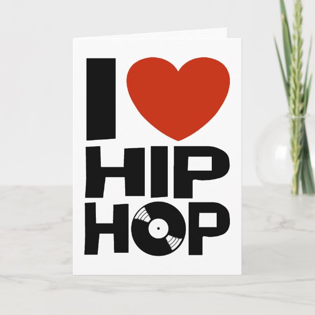 Cartão I Love Hip Hop (Frente)