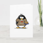 Cartão I Love Latkes Penguin<br><div class="desc">A fun holiday penguin just for the Hanukkah. Show off your holiday spirit with this cute latke loving penguin.</div>