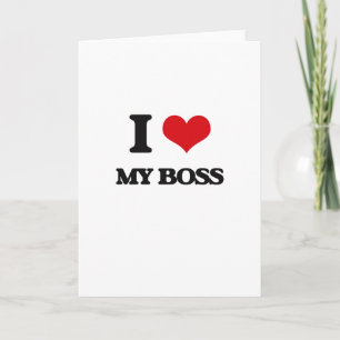 Cartão I love My Boss