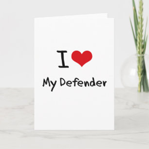 Cartão I Love My Defender