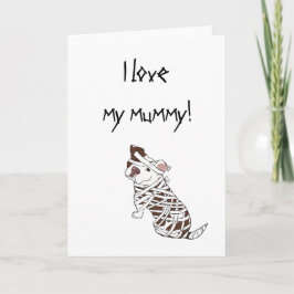 Cartão I Love My Mummy Pit Bull