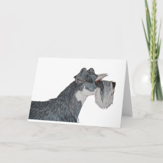 Cartão I Love My Schnauzer