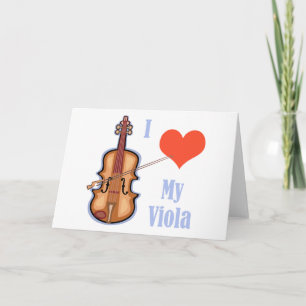 Cartão I Love My Viola