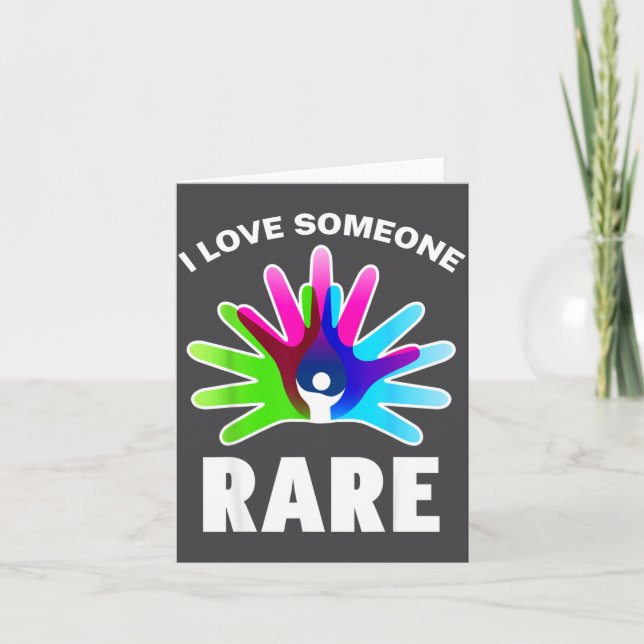 Cartão I Love Rare Disease Awareness Shirt - Rare Disease (Frente)