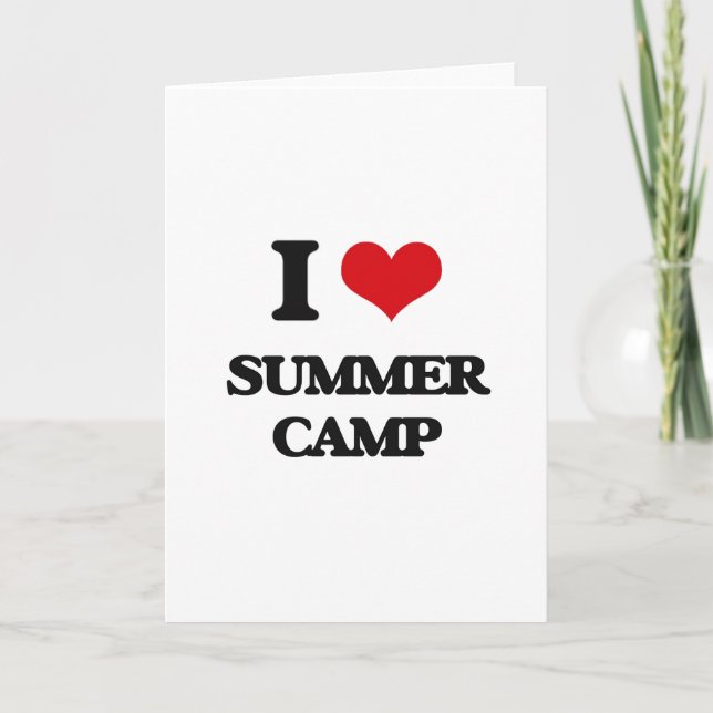Cartão I love Summer Camp (Frente)