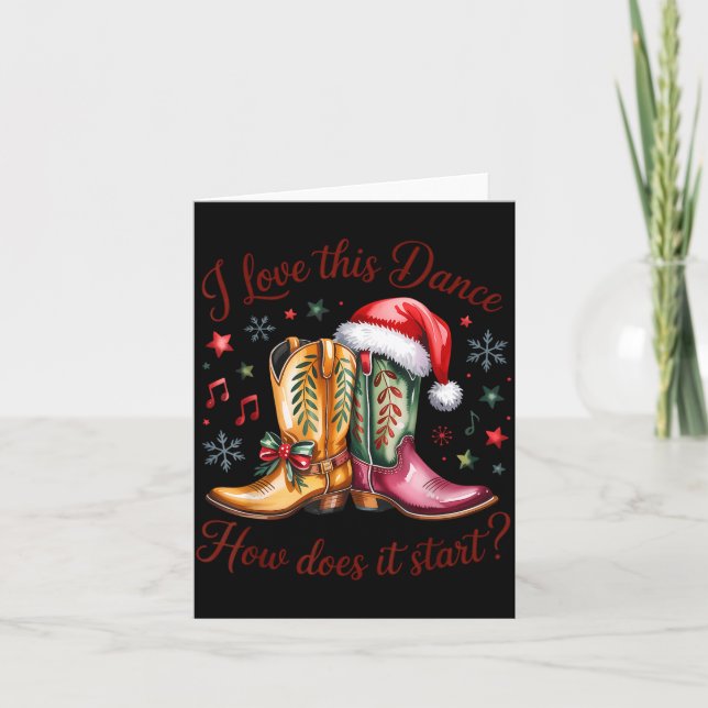 Cartão I Love This Dance How Does It Start Line Dance Chr (Frente)