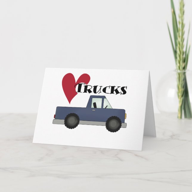 Cartão I Love Trucks Tshirts and Gifts (Frente)