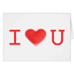 Cartão 'I love U' do Sweet Heart