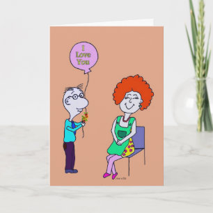 Cartão "I Love You" Anniversay Card
