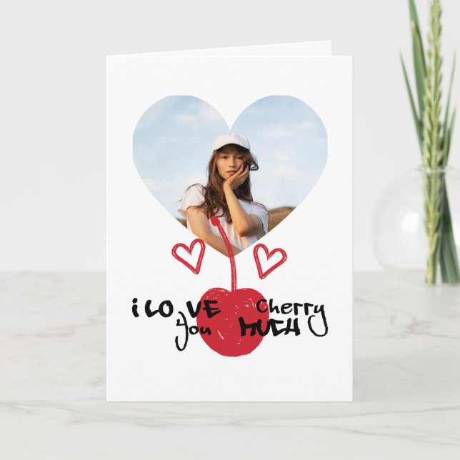 Cartão I Love You Cherry Much Valentines Day Card (Frente)