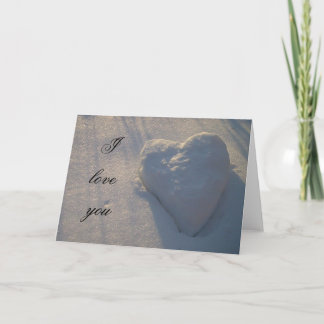 Cartão I love you heart