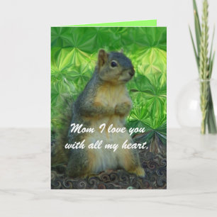 Cartão I love you Mom/ Happy Mother's Day_Card